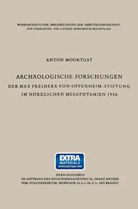 Moortgat | Archäologische Forschungen der Max Freiherr von Oppenheim-Stiftung im nördlichen Mesopotamien 1956 | E-Book | www.sack.de