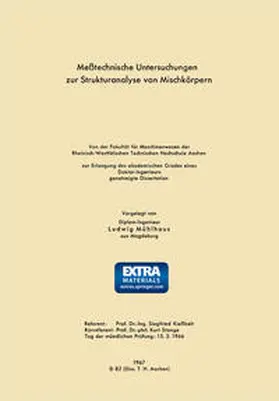 Mühlhaus | Meßtechnische Untersuchungen zur Strukturanalyse von Mischkörpern | E-Book | www.sack.de