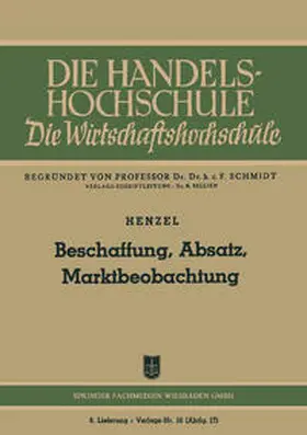 Henzel | Beschaffung, Absatz, Marktbeobachtung | E-Book | sack.de