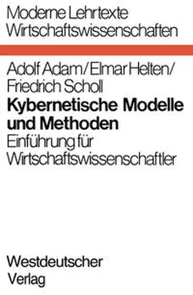 Adam |  Kybernetische Modelle und Methoden | eBook | Sack Fachmedien