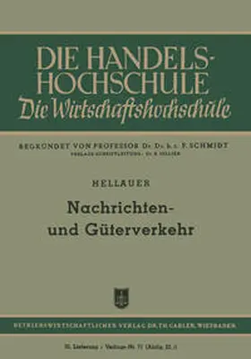 Hellauer | Nachrichten- und Güterverkehr | E-Book | www.sack.de