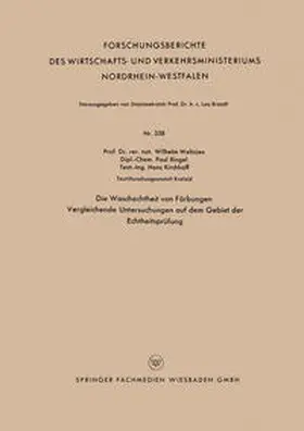 Weltzien | Die Waschechtheit von Färbungen | E-Book | www.sack.de