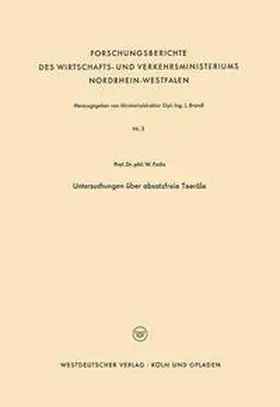 Fuchs |  Untersuchungen über absatzfreie Teeröle | eBook | Sack Fachmedien