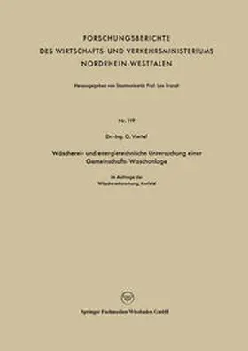 Viertel |  Wäscherei- und energietechnische Untersuchung einer Gemeinschafts-Waschanlage | eBook | Sack Fachmedien