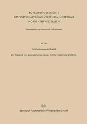 Juilfs | Die Messung von Gewebetemperaturen mittels Temperaturstrahlung | E-Book | www.sack.de
