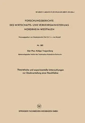 Trappenberg | Theoretische und experimentelle Untersuchungen zur Staubverteilung einer Rauchfahne | E-Book | www.sack.de