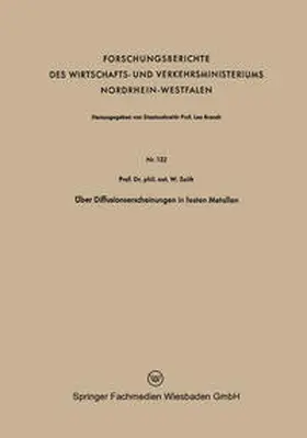 Seith |  Über Diffusionserscheinungen in festen Metallen | eBook | Sack Fachmedien