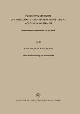 Baron |  Über Standardisierung von Wundtextilien | eBook | Sack Fachmedien