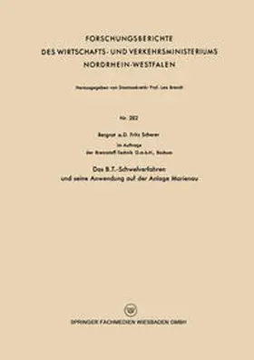 Scherer |  Das B.T.-Schwelverfahren und seine Anwendung auf der Anlage Marienau | eBook | Sack Fachmedien
