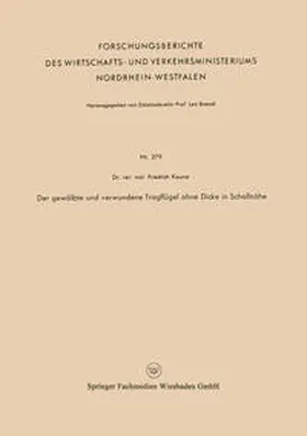 Keune |  Der gewölbte und verwundene Tragflügel ohne Dicke in Schallnähe | eBook | Sack Fachmedien