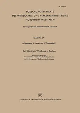 Naumann |  Der Überdruck-Windkanal in Aachen | eBook | Sack Fachmedien