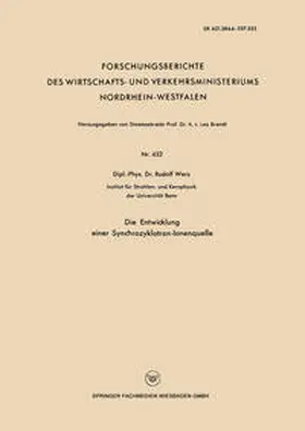 Werz | Die Entwicklung einer Synchrozyklotron-Ionenquelle | E-Book | www.sack.de