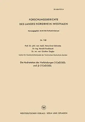 Schwiete | Die Hydratation der Verbindungen 3 CaO.SiO2 und ß-2 CaO.SiO2 | E-Book | sack.de