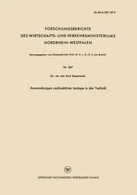 Sauerwein | Anwendungen radioaktiver Isotope in der Technik | E-Book | www.sack.de