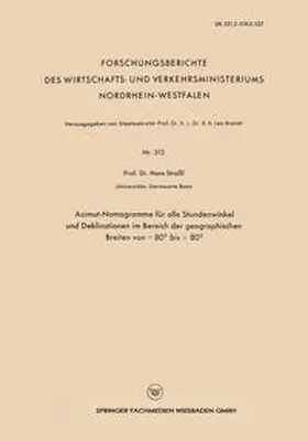 Strassl |  Azimut-Nomogramme für alle Stundenwinkel und Deklinationen im Bereich der geographischen Breiten von - 80° bis + 80° | eBook | Sack Fachmedien