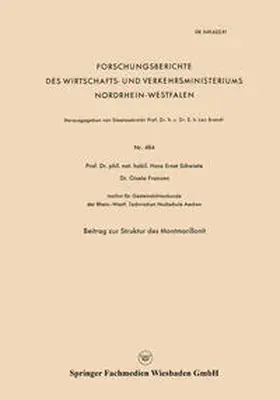 Schwiete |  Beitrag zur Struktur des Montmorillonit | eBook | Sack Fachmedien