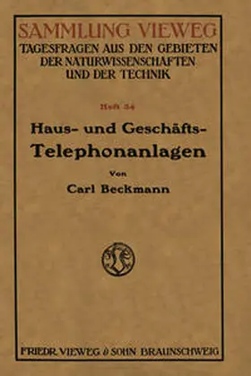 Beckmann | Haus- und Geschäfts-Telephonanlagen | E-Book | www.sack.de