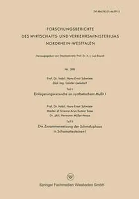 Schwiete |  Teil I Einlagerungsversuche an synthetischem Mullit I. Teil II Die Zusammensetzung der Schmelzphase in Schamottesteinen I | eBook | Sack Fachmedien