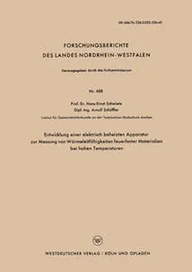 Schwiete |  Entwicklung einer elektrisch beheizten Apparatur zur Messung von Wärmeleitfähigkeiten feuerfester Materialien bei hohen Temperaturen | eBook | Sack Fachmedien