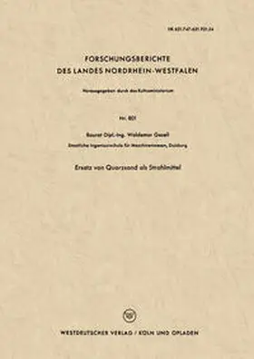 Gesell |  Ersatz von Quarzsand als Strahlmittel | eBook | Sack Fachmedien
