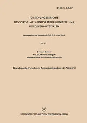 Sommer |  Grundlegende Versuche zur Keimungsphysiologie von Pilzsporen | eBook | Sack Fachmedien