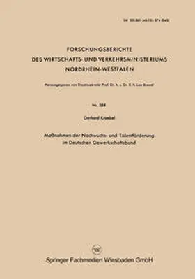 Kroebel | Maßnahmen der Nachwuchs- und Talentförderung im Deutschen Gewerkschaftsbund | E-Book | www.sack.de
