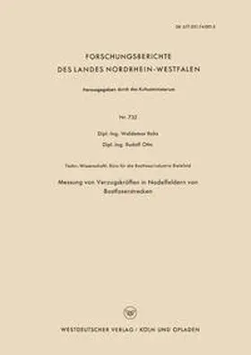 Rohs |  Messung von Verzugskräften in Nadelfeldern von Bastfaserstrecken | eBook | Sack Fachmedien