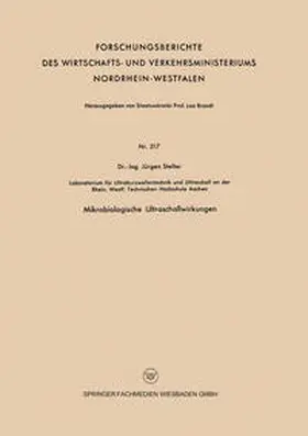 Stelter |  Mikrobiologische Ultraschallwirkungen | eBook | Sack Fachmedien