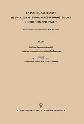 Naendorf |  Untersuchungen industrieller Gasbrenner | eBook | Sack Fachmedien