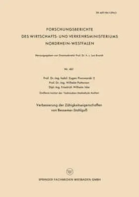 Piwowarsky |  Verbesserung der Zähigkeitseigenschaften von Bessemer-Stahlguß | eBook | Sack Fachmedien