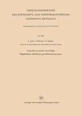 Leist |  Versuche an einem neuartigen luftgekühlten Hochleistungs-Kolbenkompressor | eBook | Sack Fachmedien