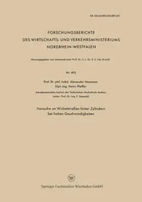 Naumann |  Versuche an Wirbelstraßen hinter Zylindern bei hohen Geschwindigkeiten | eBook | Sack Fachmedien