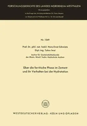 Schwiete | Über die ferritische Phase im Zement und ihr Verhalten bei der Hydratation | E-Book | www.sack.de