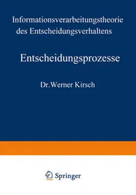 Kirsch | Entscheidungsprozesse | E-Book | www.sack.de