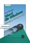 Tiemeyer |  Word für Windows 2.0 | Buch |  Sack Fachmedien
