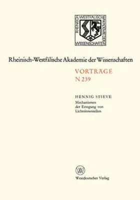 Stieve |  Mechanismen der Erregung von Lichtsinneszellen | eBook | Sack Fachmedien
