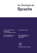 Kjolseth / Sack |  Zur Soziologie der Sprache | Buch |  Sack Fachmedien