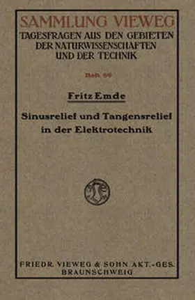 Emde |  Sinusrelief und Tangensrelief in der Elektrotechnik | eBook | Sack Fachmedien