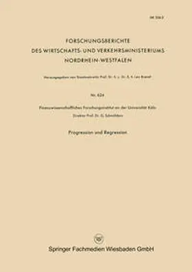 Schmölders |  Progression und Regression | eBook | Sack Fachmedien