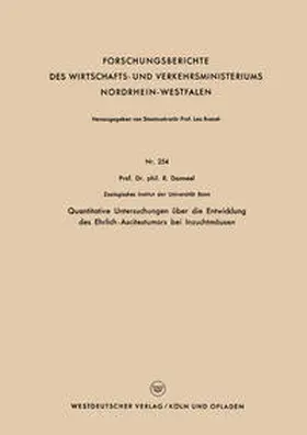 Danneel |  Quantitative Untersuchungen über die Entwicklung des Ehrlich-Ascitestumors bei Inzuchtmäusen | eBook | Sack Fachmedien
