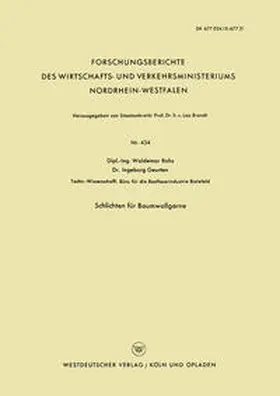 Rohs |  Schlichten für Baumwollgarne | eBook | Sack Fachmedien