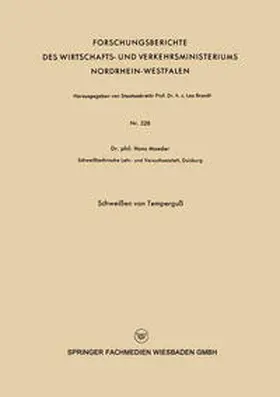 Maeder |  Schweißen von Temperguß | eBook | Sack Fachmedien