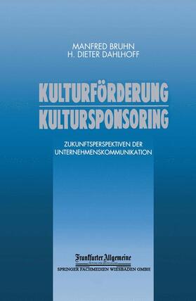Dahlhoff |  Kulturförderung Kultursponsoring | Buch |  Sack Fachmedien