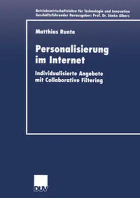 Runte |  Personalisierung im Internet | eBook | Sack Fachmedien