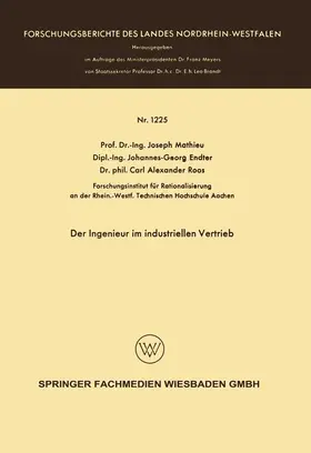 Mathieu |  Der Ingenieur im industriellen Vertrieb | Buch |  Sack Fachmedien