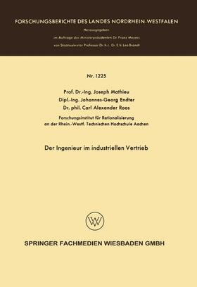 Mathieu | Mathieu, J: Ingenieur im industriellen Vertrieb | Buch | 978-3-663-06045-1 | sack.de