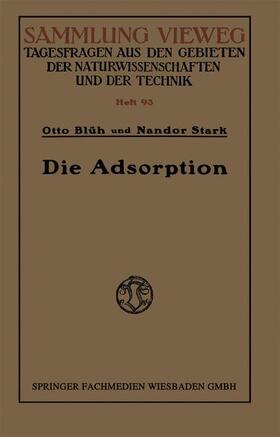 Blüh | Blüh, O: Adsorption | Buch | 978-3-663-06062-8 | sack.de