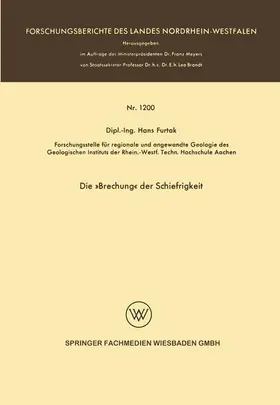 Furtak | Furtak, H: »Brechung« der Schiefrigkeit | Buch | 978-3-663-06079-6 | sack.de