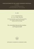 Korte |  Korte, B: Ein univariables ökonomisches Analyse- und Prognos | Buch |  Sack Fachmedien