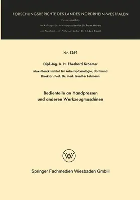 Wode |  Bedienteile an Handpressen und anderen Werkzeugmaschinen | Buch |  Sack Fachmedien
